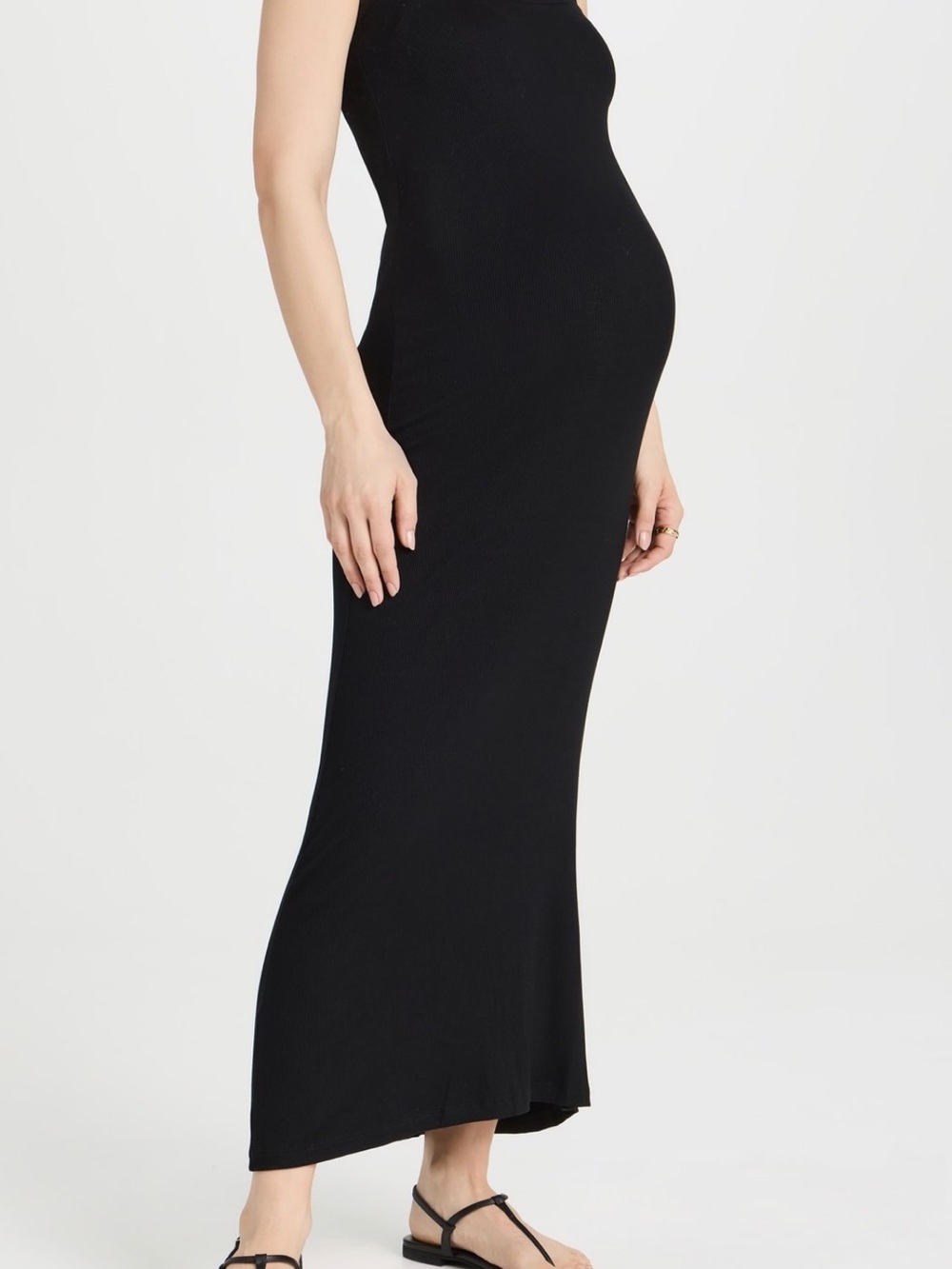 Hatch Long Body Tank Dress in Black